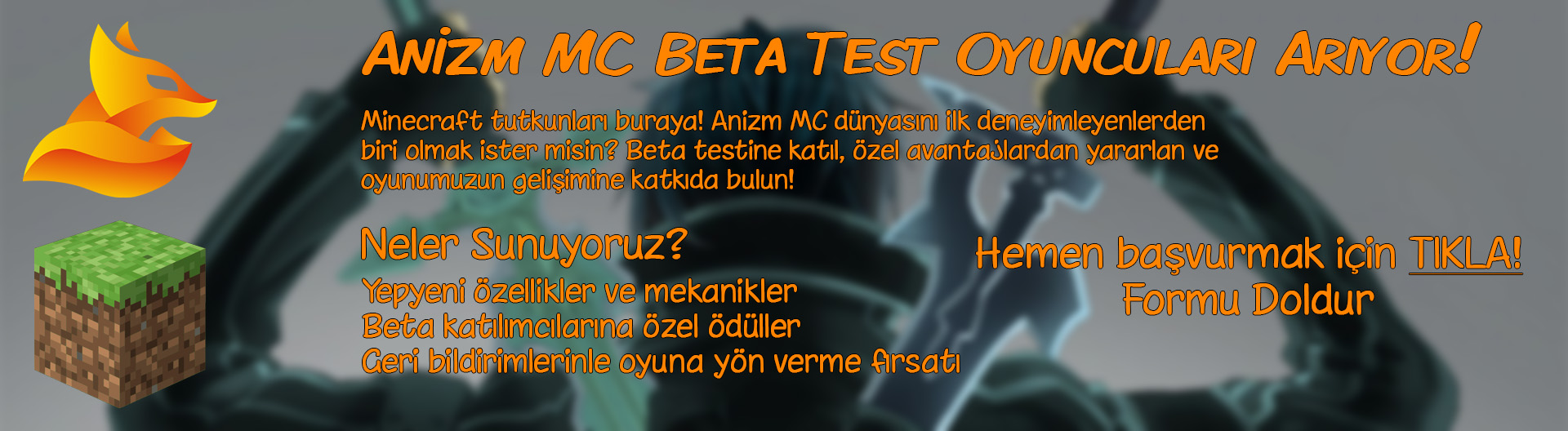 AnizmMC Beta Tester Arıyor!